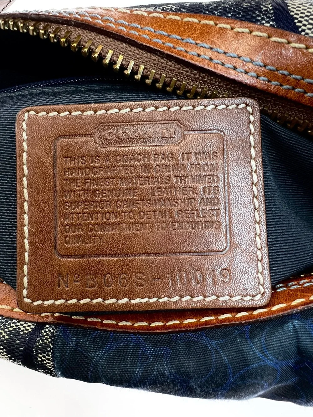 Coach patchwork shoulder